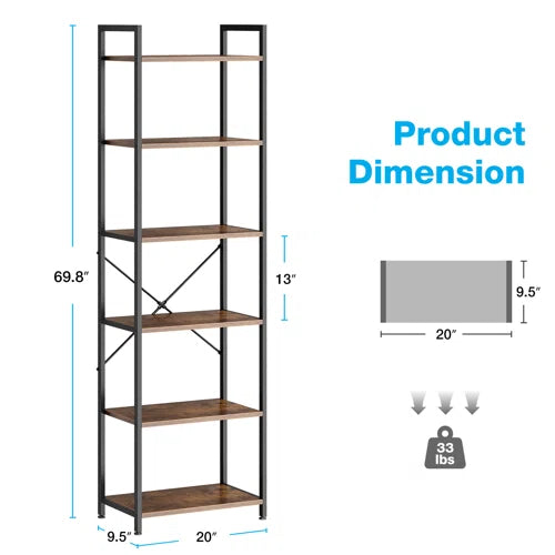 Thasty Home Office Bookcase With Sturdy Structure, Display Rack With Modern Style,storage Shelf With Spacious Storage Space