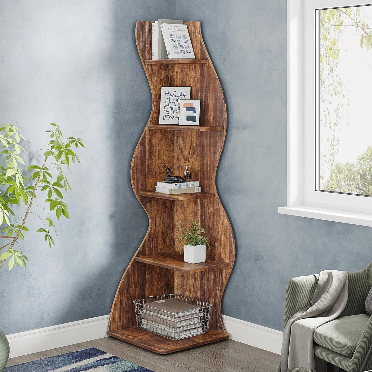 Thasty Corner Bookcase