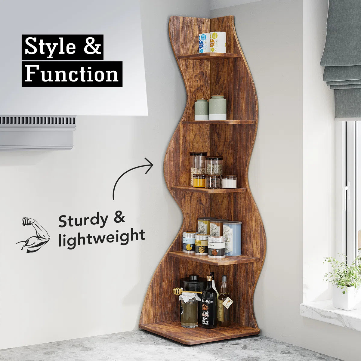 Thasty Corner Bookcase
