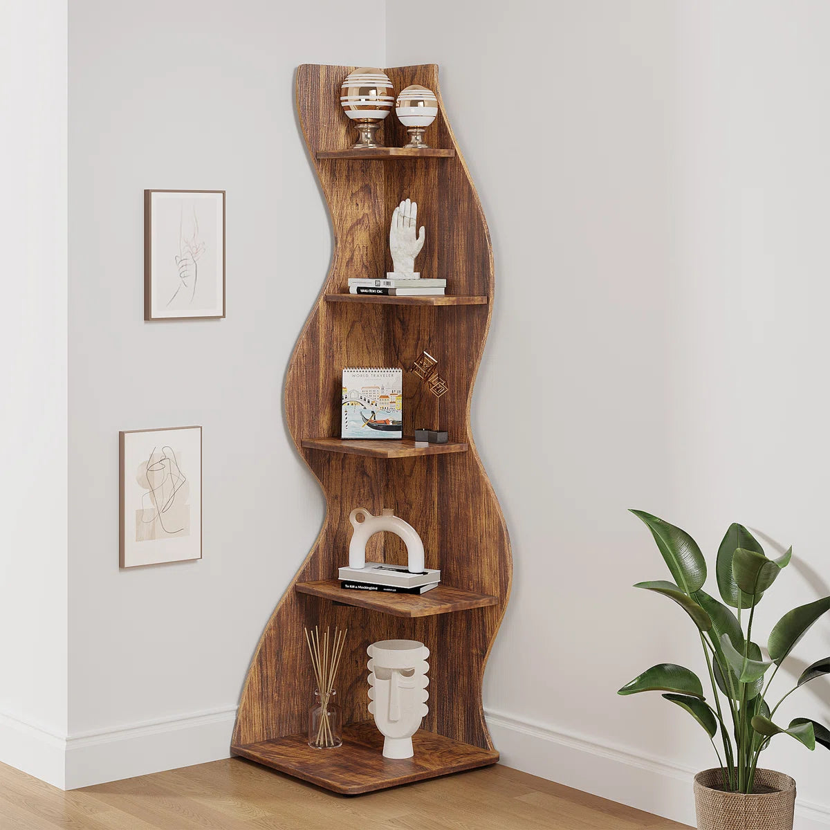 Thasty Corner Bookcase