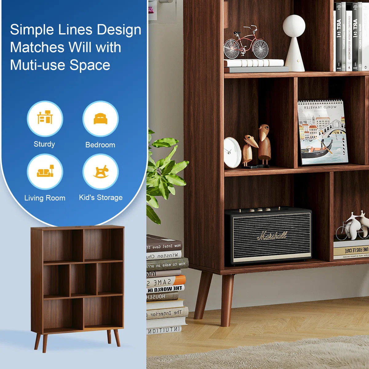 Thasty Jaen Bookcase
